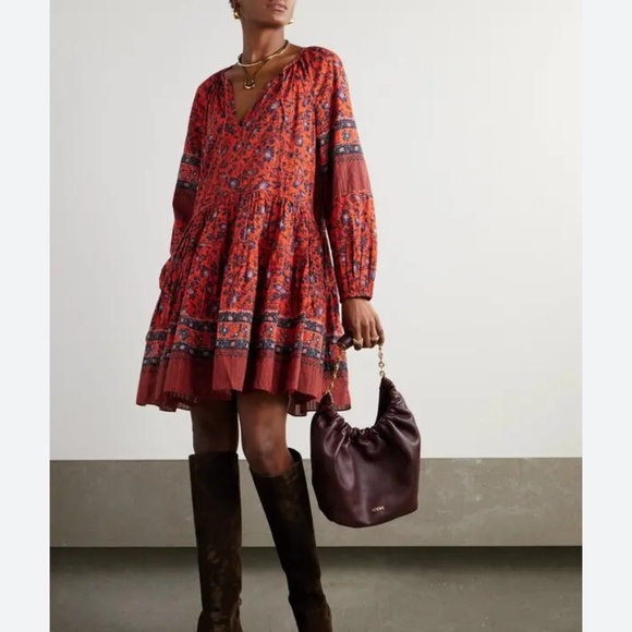 Ulla Johnson Dresses & Skirts - Ulla Johnson   Abri Floral Cotton-Blend Tie-Waist Minidress